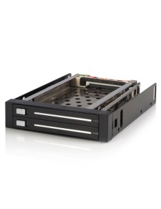Rack Móvil Backplane de 2 Discos Duros HDD SATA 2,5" Pulgadas sin Bandeja Bahía 3,5" 2