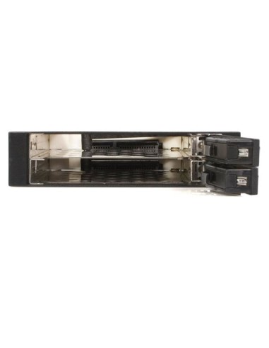 Rack Móvil Backplane de 2 Discos Duros HDD SATA 2,5" Pulgadas sin Bandeja Bahía 3,5"