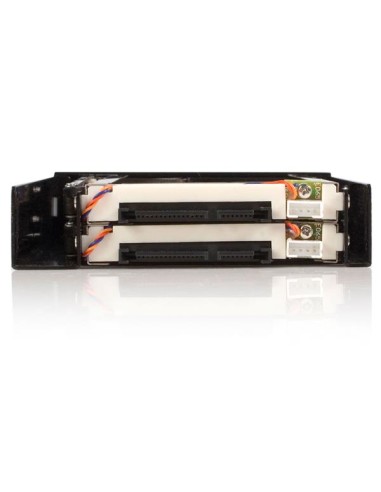 Rack Móvil Backplane de 2 Discos Duros HDD SATA 2,5" Pulgadas sin Bandeja Bahía 3,5"
