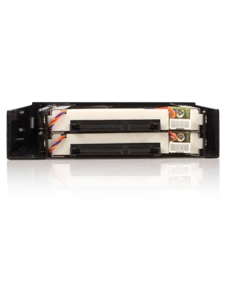 Rack Móvil Backplane de 2 Discos Duros HDD SATA 2,5" Pulgadas sin Bandeja Bahía 3,5"