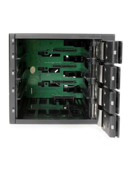 Rack Móvil Backplane de 4 Bahías de Intercambio en Caliente - Rack Móvil Hot Swap sin Bandeja para Unidades de DD SSD de 3,5in 