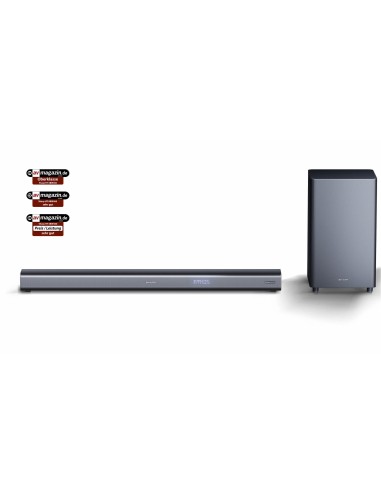 SHARP HT-SBW460 SOUNDBAR 3.1 DOLBY ATMOS&nbsp 440 W - HDMI ARC-CEC-BT&nbsp CON SUBWOOFER INALÁMBRICO NEGRO