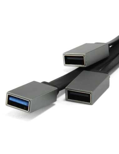 HUBBIES01G hub de interfaz USB 3.2 Gen 2 (3.1 Gen 2) Type-C 5000 Mbit/s Gris