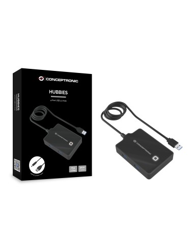 HUBBIES11B base para portátil y replicador de puertos USB 3.2 Gen 1 (3.1 Gen 1) Type-A Negro