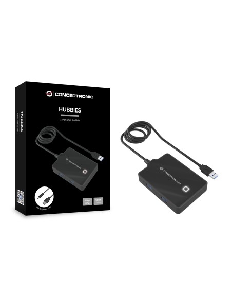 HUBBIES11B base para portátil y replicador de puertos USB 3.2 Gen 1 (3.1 Gen 1) Type-A Negro