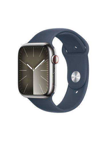 Watch Series 9 45 mm Digital 396 x 484 Pixeles Pantalla táctil 4G Plata Wifi GPS (satélite)