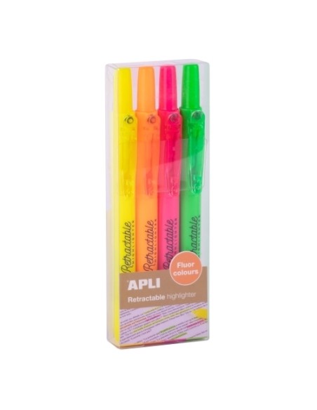 ROTUL.FLUOR APLI RETRACTABLE FLUOR B/4 - Pack de 5 unidades