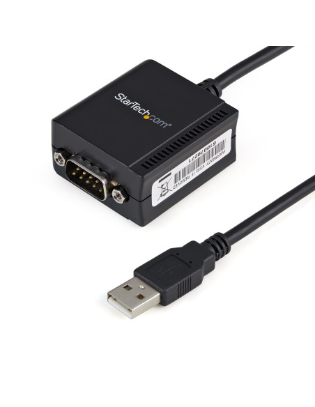 Cable 1,8m USB a Puerto Serie Serial RS232 DB9 con Retención del Puerto de Asignación COM