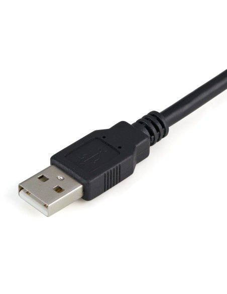 Cable 1,8m USB a Puerto Serie Serial RS232 DB9 con Retención del Puerto de Asignación COM