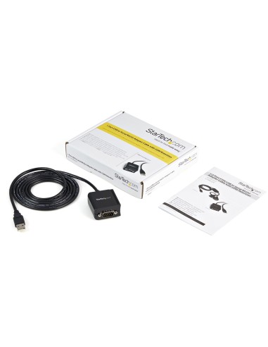 Cable 1,8m USB a Puerto Serie Serial RS232 DB9 con Retención del Puerto de Asignación COM