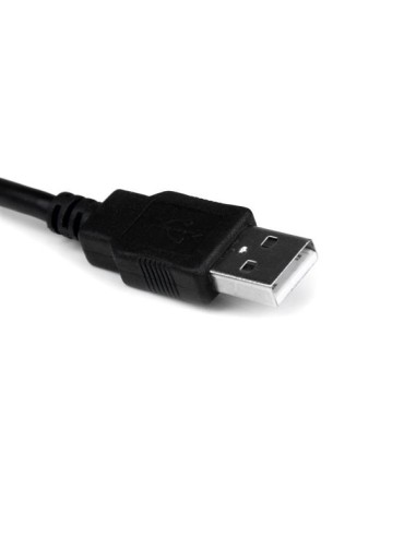Cable Profesional de 0,3m USB a Puerto Serie Serial RS232 DB9 con Retención del Puerto COM