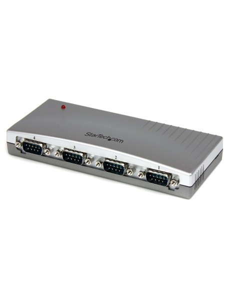 Hub Concentrador USB a 4 Puertos Serie RS232 - Ladrón Serie DB9 - Adaptador USB a Serie