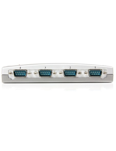 Hub Concentrador USB a 4 Puertos Serie RS232 - Ladrón Serie DB9 - Adaptador USB a Serie