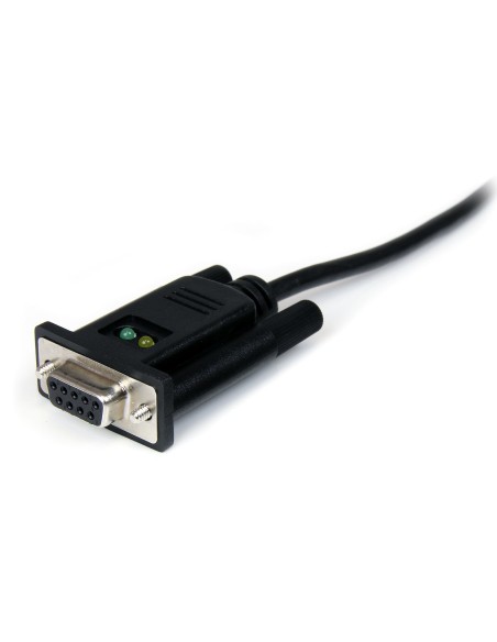 Cable Adaptador de 1 Puerto USB a Módem Nulo Null DB9 RS232 Serie DCE con FTDI