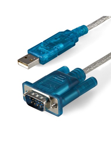 Cable Adaptador 0,9m USB a Puerto Serie Serial RS232 DB9 PC Mac Linux