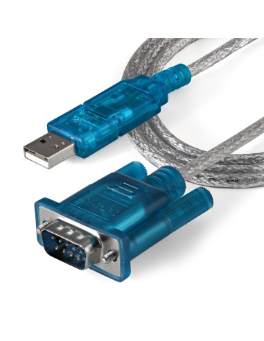 Cable Adaptador 0,9m USB a Puerto Serie Serial RS232 DB9 PC Mac Linux