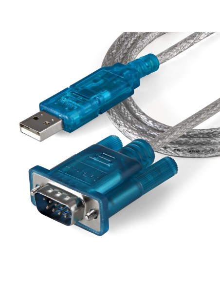 Cable Adaptador 0,9m USB a Puerto Serie Serial RS232 DB9 PC Mac Linux