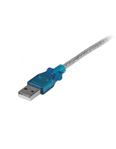 Cable Adaptador USB a Serie RS232 de 1 Puerto Serial DB9 - Macho a Macho