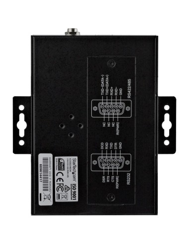 Adaptador Hub Serie RS232/RS485/RS422 a 4 puertos USB - Convertidor Ladrón USB 2.0 a Serial DB9 - IP30 - de Montaje en Carril D