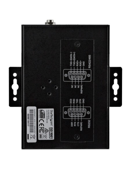 Adaptador Hub Serie RS232/RS485/RS422 a 4 puertos USB - Convertidor Ladrón USB 2.0 a Serial DB9 - IP30 - de Montaje en Carril D