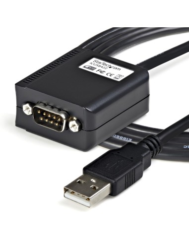 Cable 1,8m USB a Puerto Serie Serial RS422 y 485 DB9 con Retención Puerto COM