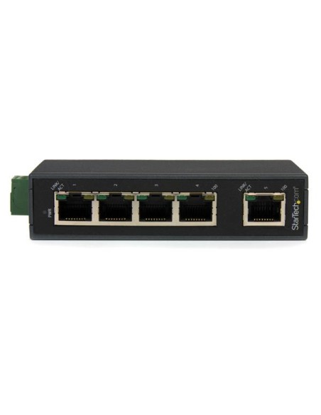 Switch Conmutador Industrial Ethernet de 5 Puertos RJ45 de Montaje en Carril DIN