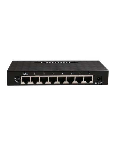 GES8000 No administrado Gigabit Ethernet (10/100/1000) Negro