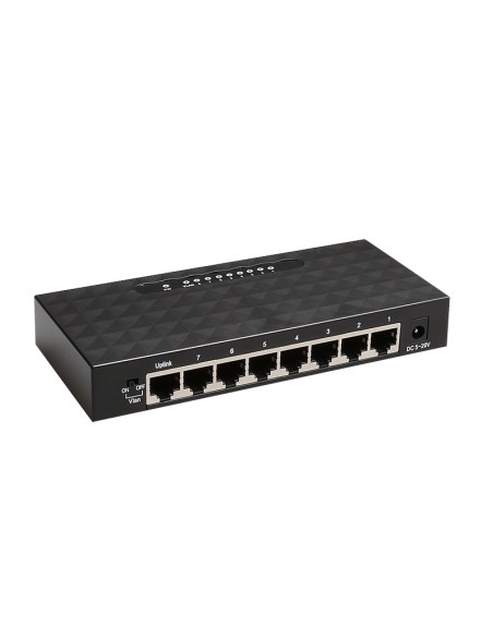 GES8000 No administrado Gigabit Ethernet (10/100/1000) Negro