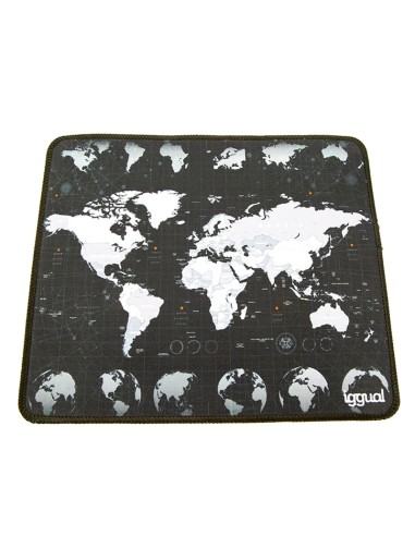 Alfombrilla mapamundi ratón 30x25 cm