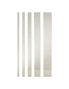 Bandas de fichas T, metal ranuras 54 Indice 3