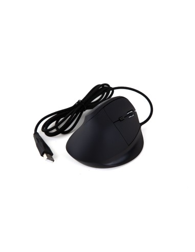 Ratón vertical USB ERGO-V 2400DPI negro