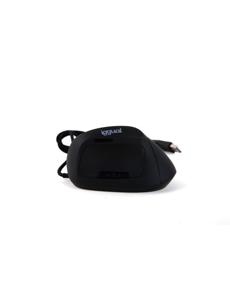 Ratón vertical USB ERGO-V 2400DPI negro