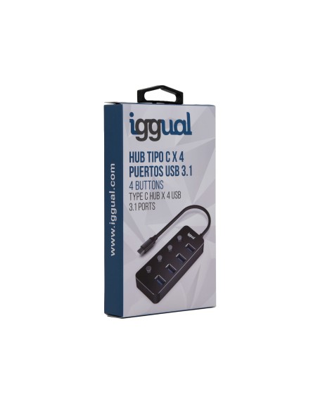 Hub tipo C x 4 puertos USB 3.1 4 buttons