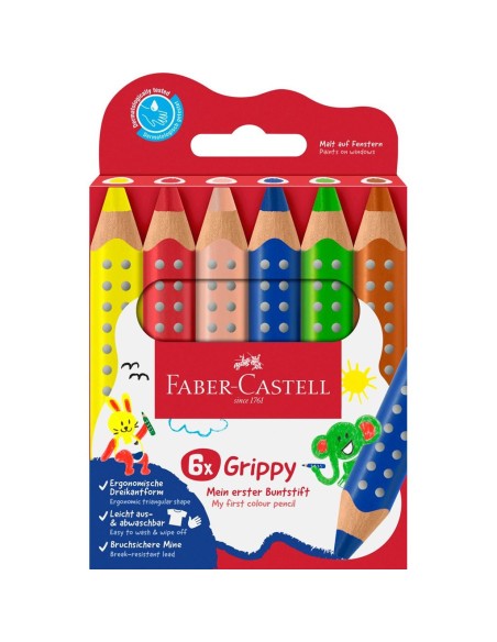 110630 lápiz de color Azul, Verde, Naranja, Rosa, Rojo, Amarillo 6 pieza(s)