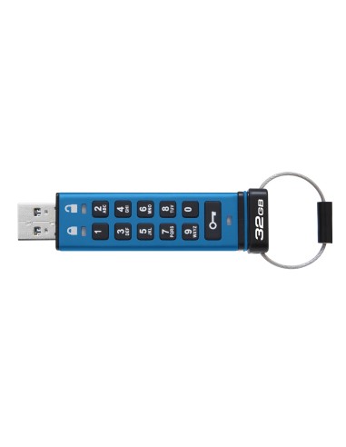 IronKey Keypad 200 unidad flash USB 32 GB USB tipo A 3.2 Gen 1 (3.1 Gen 1) Azul