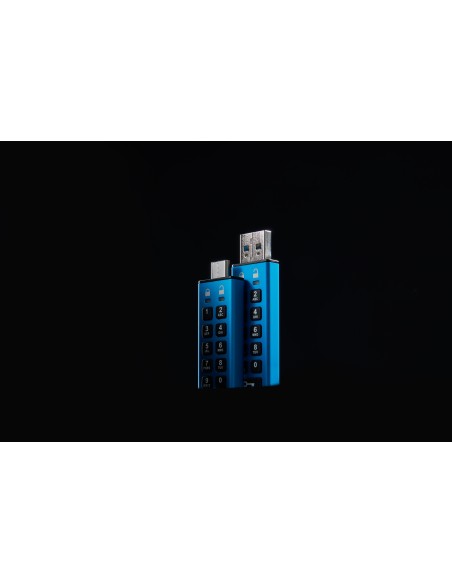 IronKey Keypad 200 unidad flash USB 32 GB USB tipo A 3.2 Gen 1 (3.1 Gen 1) Azul