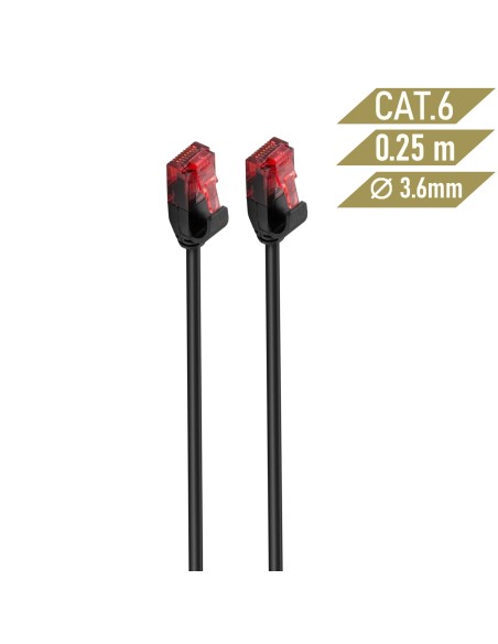 IM1046 cable de red Negro 2 m Cat6 U/UTP (UTP)