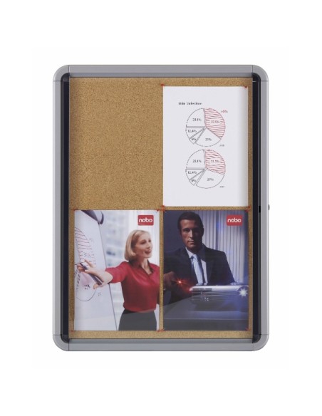 Vitrina Interior Fondo Corcho 9 Hojas