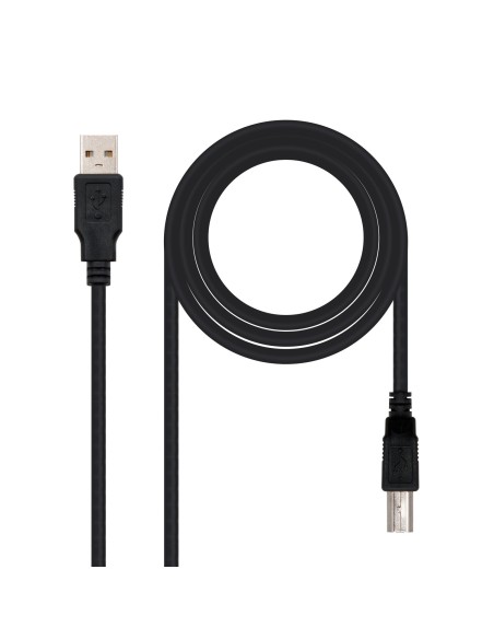 CABLE USB 2.0 IMPRESORA, TIPO A/M-B/M, NEGRO, 3.0 M