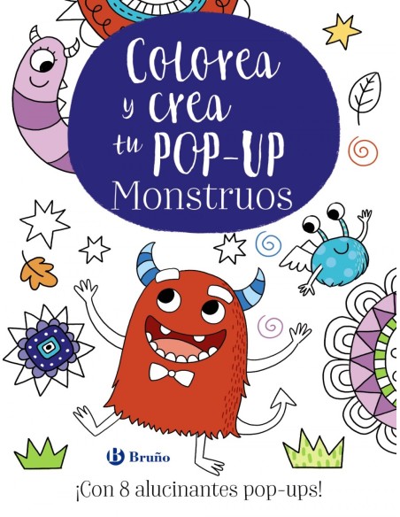 Colorea y crea tu pop up Monstruos