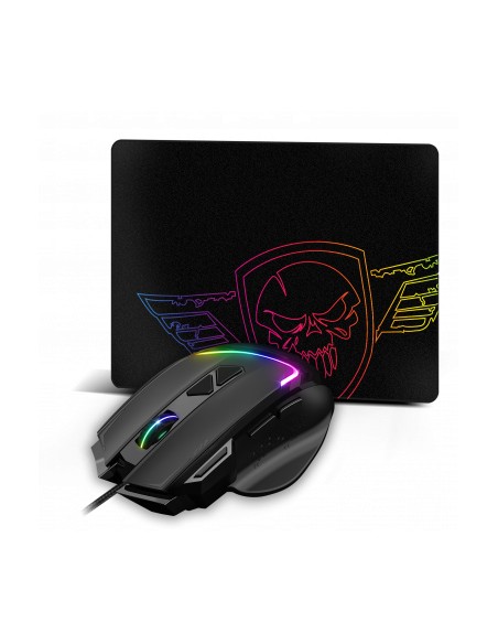 PRO-M3 RGB ratón Juego mano derecha USB tipo A Óptico 7200 DPI