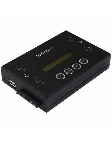 Clonador y Borrador Independiente 1:1 para Memorias USB y Unidades de Disco Duro y SSD SATA - con Pantalla LCD - TAA - Independi