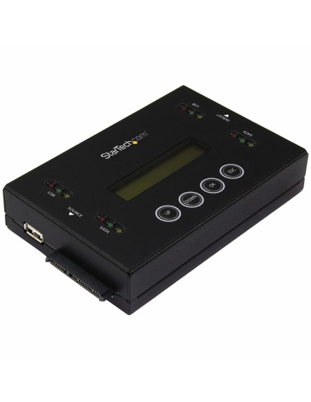 Clonador y Borrador Independiente 1:1 para Memorias USB y Unidades de Disco Duro y SSD SATA - con Pantalla LCD - TAA - Independi