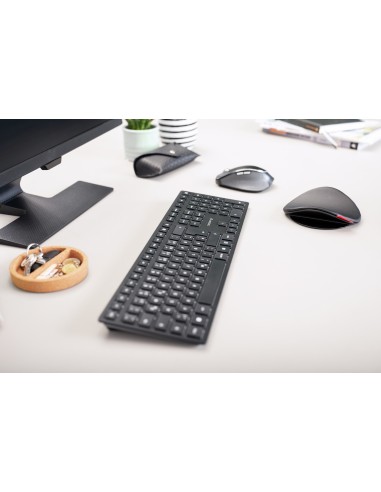 KW 9100 SLIM teclado RF Wireless + Bluetooth QWERTY Español Negro