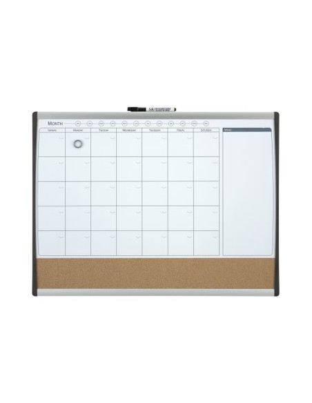 Combo organizador mensual + tablero corcho (585 x 430 mm)