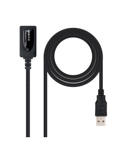 CABLE USB 2.0 PROLONGADOR CON AMPLIFICADOR, TIPO A/M-A/H, 5.0 M