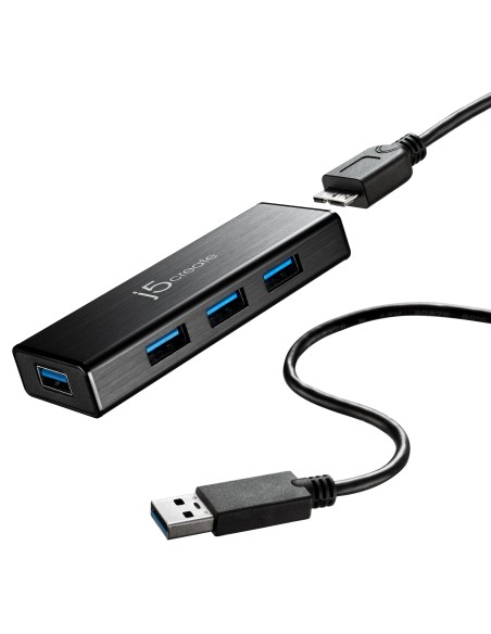 JUH340-N Mini HUB USB 3.0 de 4 puertos - UE/RU