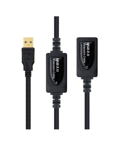 CABLE USB 2.0 PROLONGADOR CON AMPLIFICADOR, TIPO A/M-A/H, 10 M