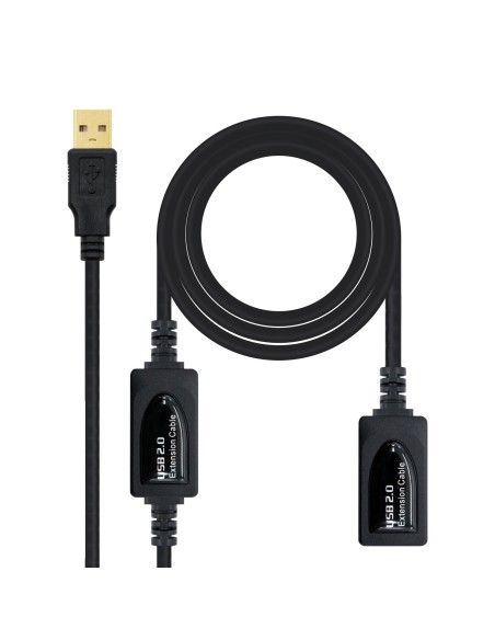 CABLE USB 2.0 PROLONGADOR CON AMPLIFICADOR, TIPO A/M-A/H, 10 M
