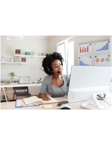 Auriculares USB-A clásicos con micrófono y control de volumen